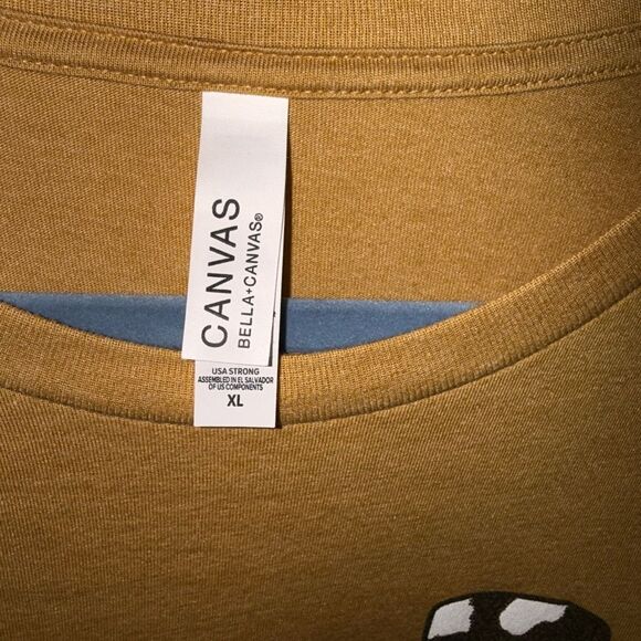 Ruidoso Downs New Mexico Bella Canvas Mustard Graphic Tee - Picture 3 of 4